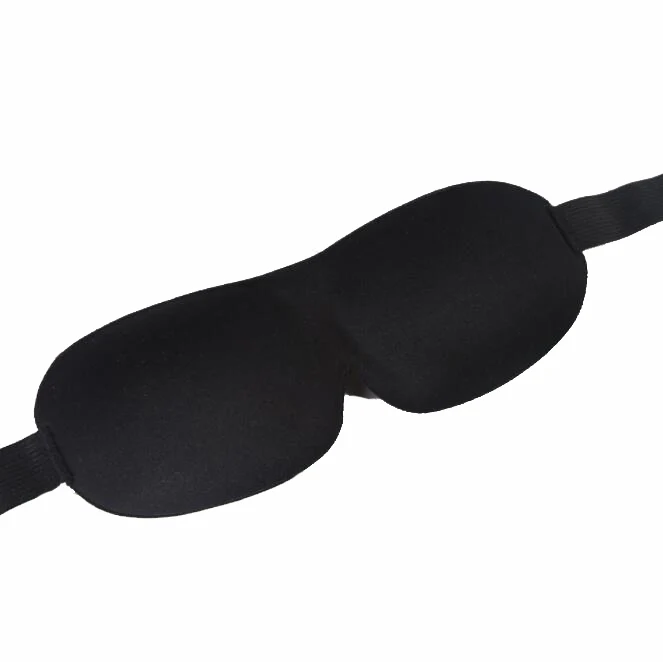 Airline Travel Sleep Soft Breathable Custom logo 3D Sleep Black Steam Eye Mask