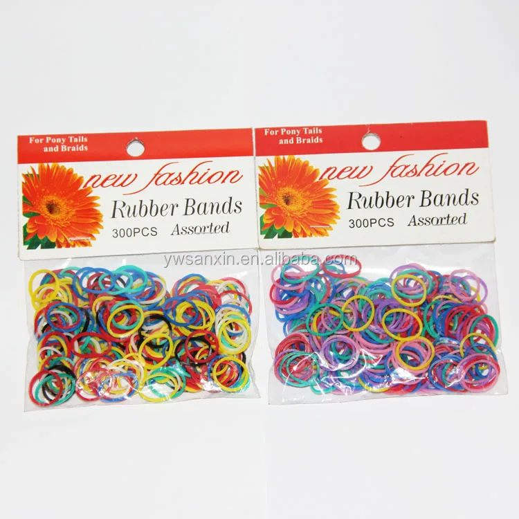 300 шт., резинки для волос, один размер, 1/2 дюйма