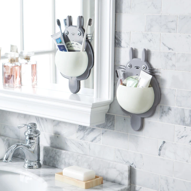 Милый красочный детский настенный держатель для зубных щеток