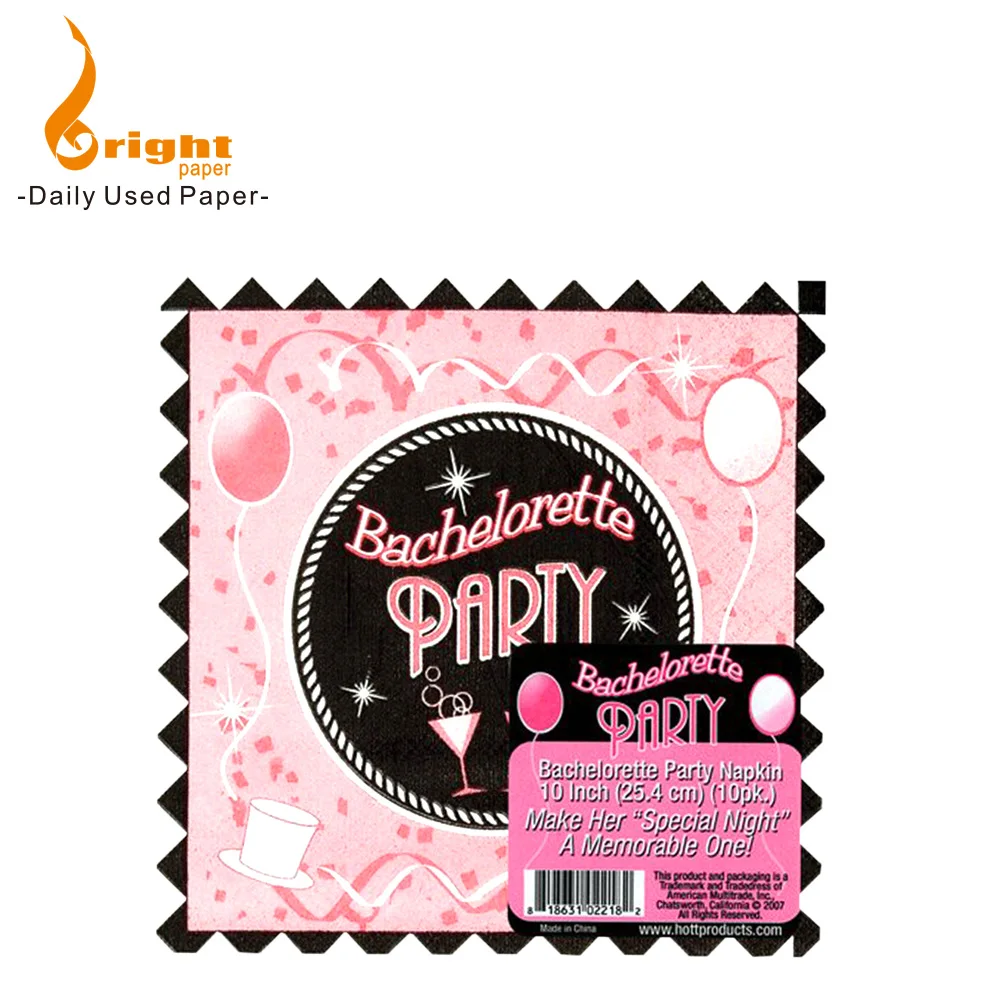 Custom Printed  Napkins and Serviettes with Logo Colored Cafe Napkins