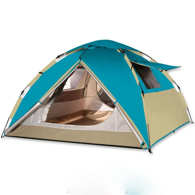 
Family 3-4 Person 3 Season Waterproof Tent Outdoor Portable Tent Automatic Double Layer Camping Tents 