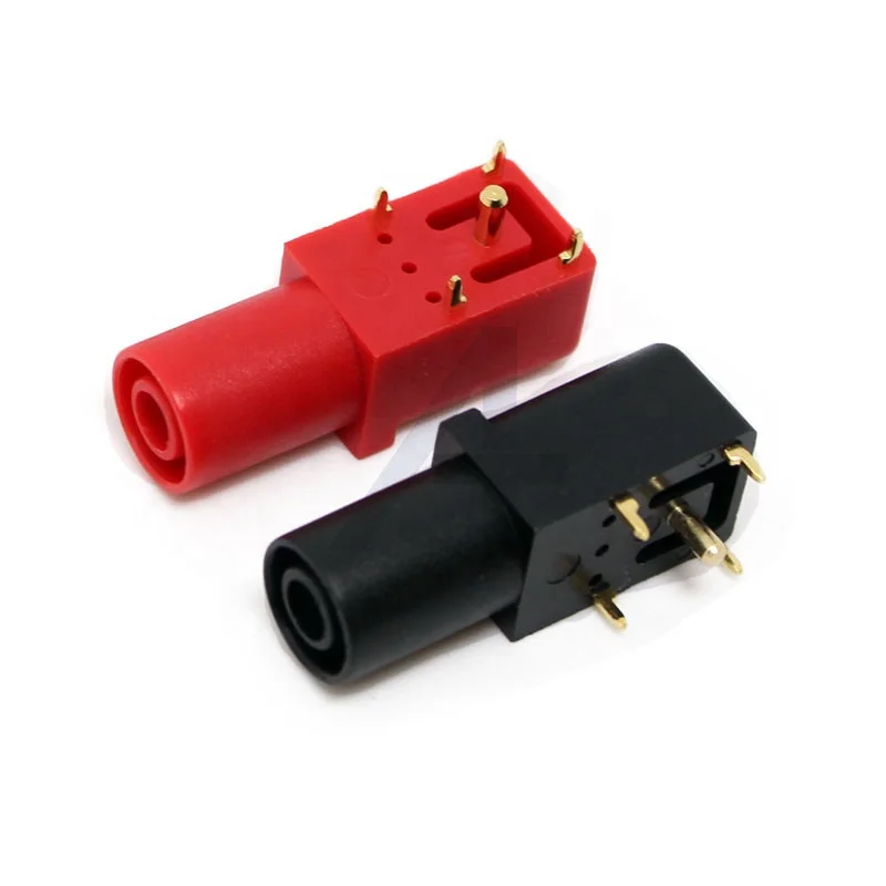 JIALUN Shrouded Socket Mates with Plugs 4mm Banana Jack PCB Plug