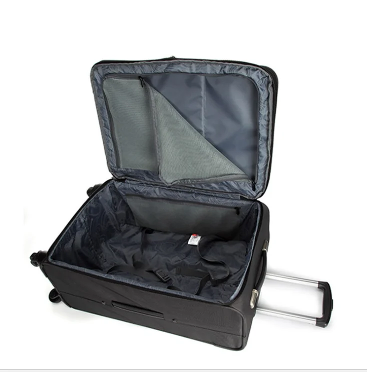 High quality luxury business pearl cloth waterproof case Polyester Nylon travel Expandable scratch-proof TSA lock cloth luggage