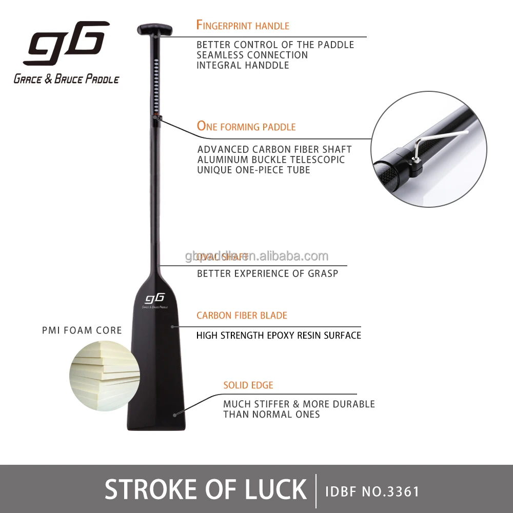 GB профессиональное весло из углеродного волокна для лодки dragon с высоким качеством