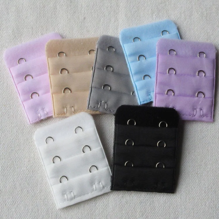 
Hot Sale Spandex Polyester Bra Hook and Eye Tape Bra Accessories Back Strap Extender 