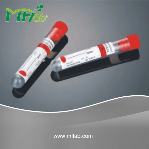 2-5ml Laboratory PP Non-vacuum Blood collection tube with stopper Heparin EDTA  ESR  Glucose Blood Sample Collection Tube