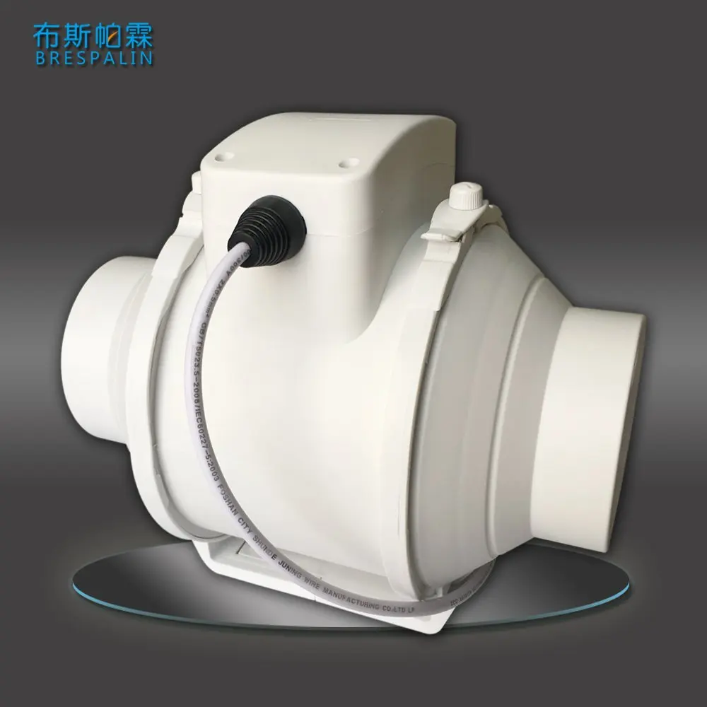 500 CFM Commercial Silent Inline Extractor Exhaust Fans with Duct for Hydroponic Grow Room Ventilation