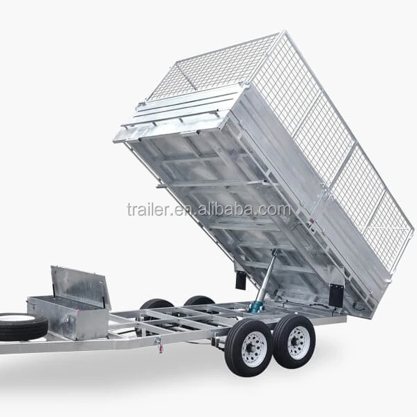 8x5 10x5 heavy duty hydraulic tipper car trailer /dump  trailer/farm trailer