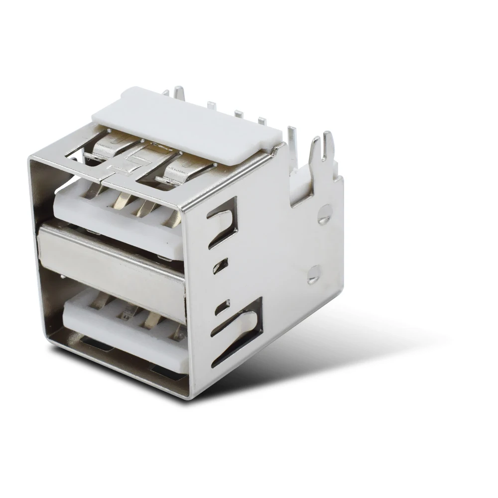 
Hot sell double USB 2.0 A type Female Dual USB Connector 