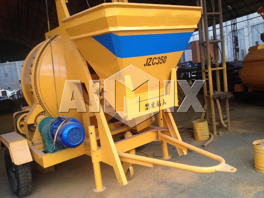 Mixer portable 350liter industrial cement mixer mobile concrete mixer with lift
