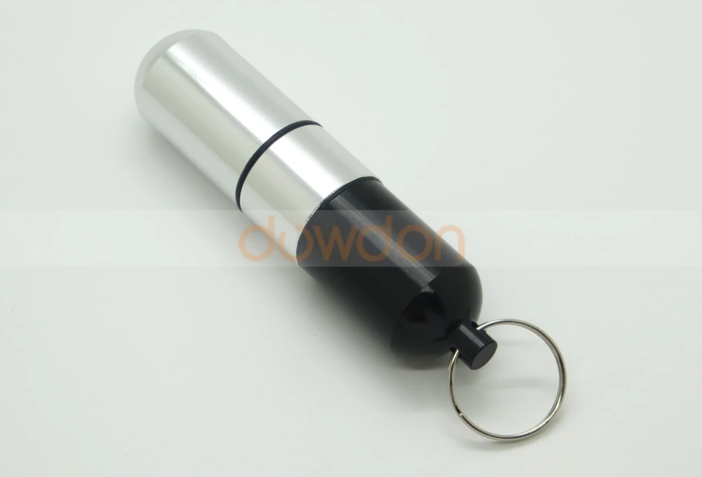 Waterproof Keychain Toothpick Holder Case Pill Box Portable Storage Container for Small Gadgets Support Customize