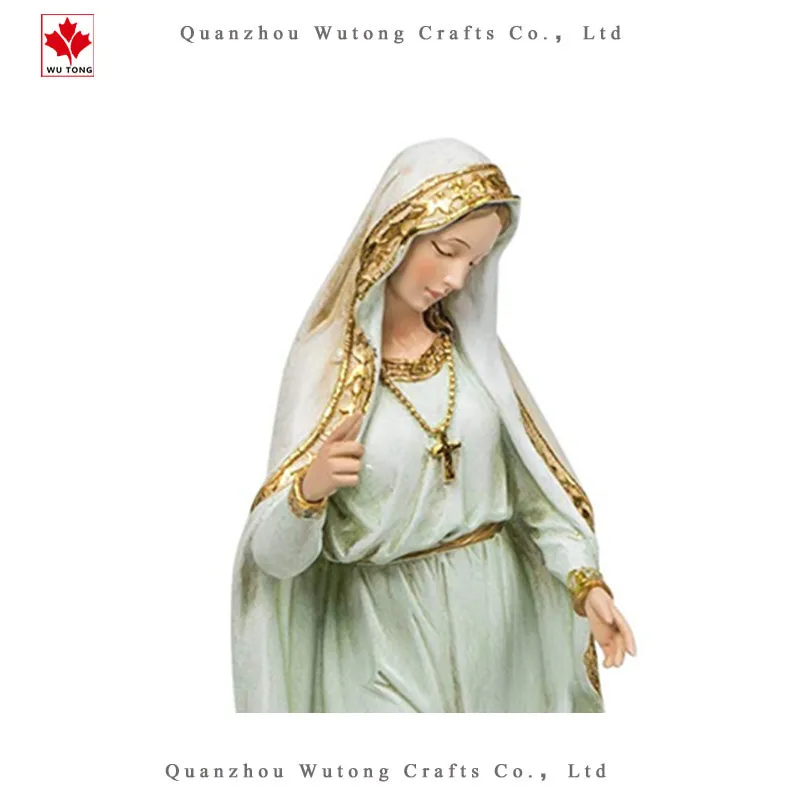 Custom Resin Religious Statues Our Lady Kids Statue Virgin Mary Figurine