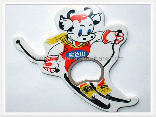 
Bottle cap shape with logo beer bottle opener 