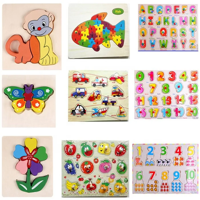 Educational Baby 3d Wooden Puzzles Toy