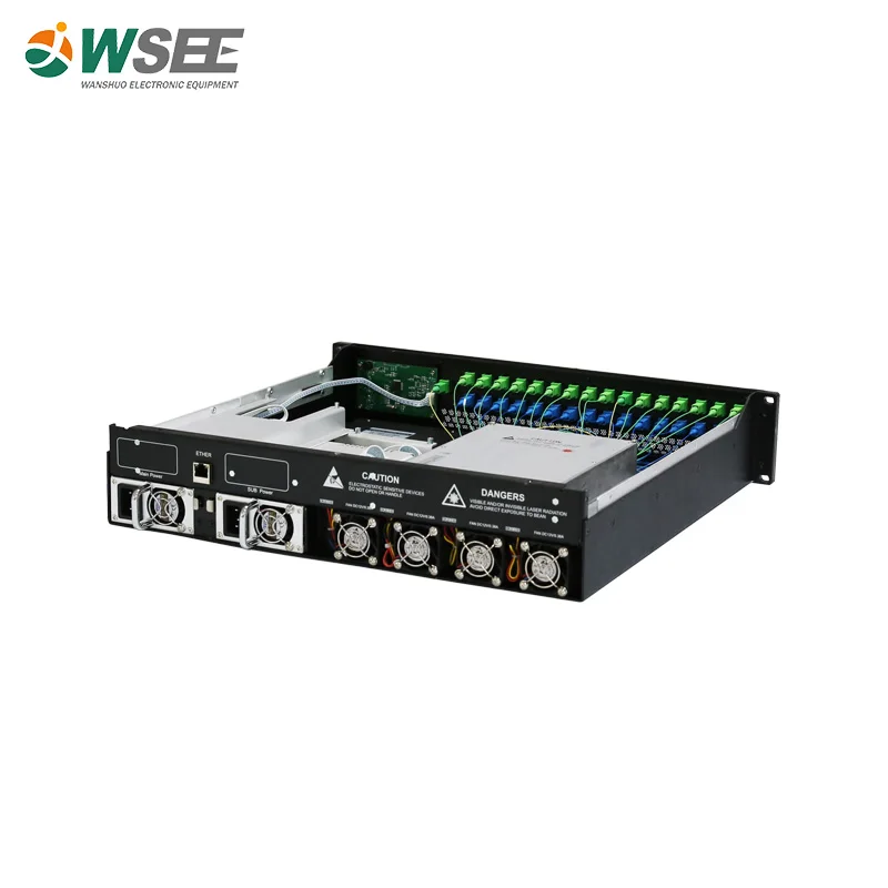 FTTH High Power Cable TV WDM EDFA 16 Port for PON OLT