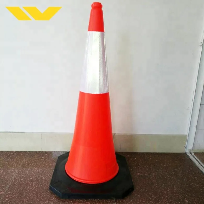 
Cheap Reflective Plastic PE Rubber Traffic Cone 1M 4.5 KGS 