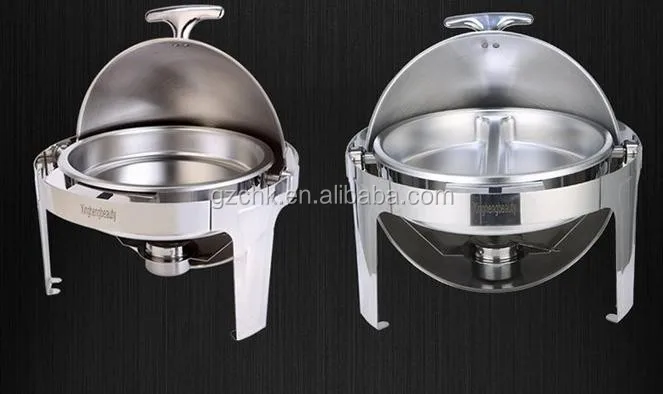 Commercial banquet chafing dish /restaurant buffet serving tray/round chafing dish