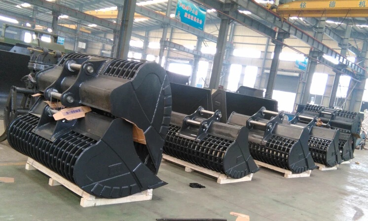 MONDE Excavator bucket wide skeleton sieve bucket