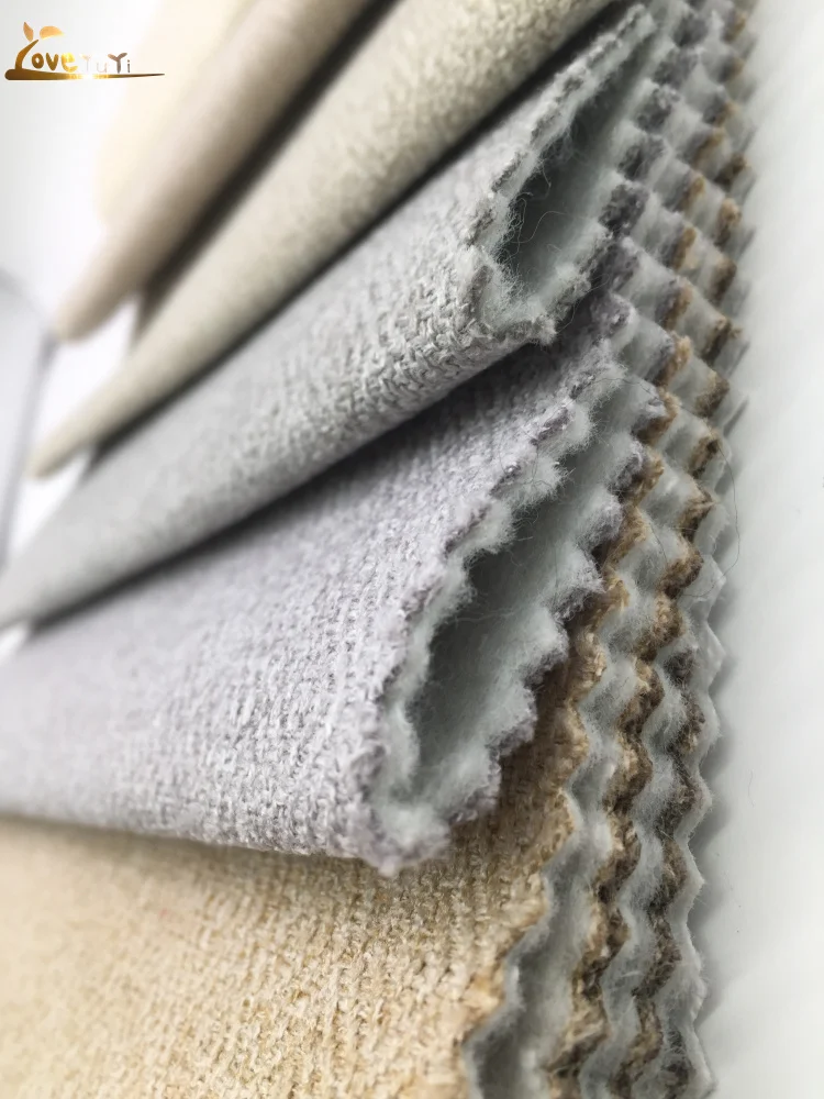 Upholstery Soft Sofa 100%polyester Faux Linen Look Fabric