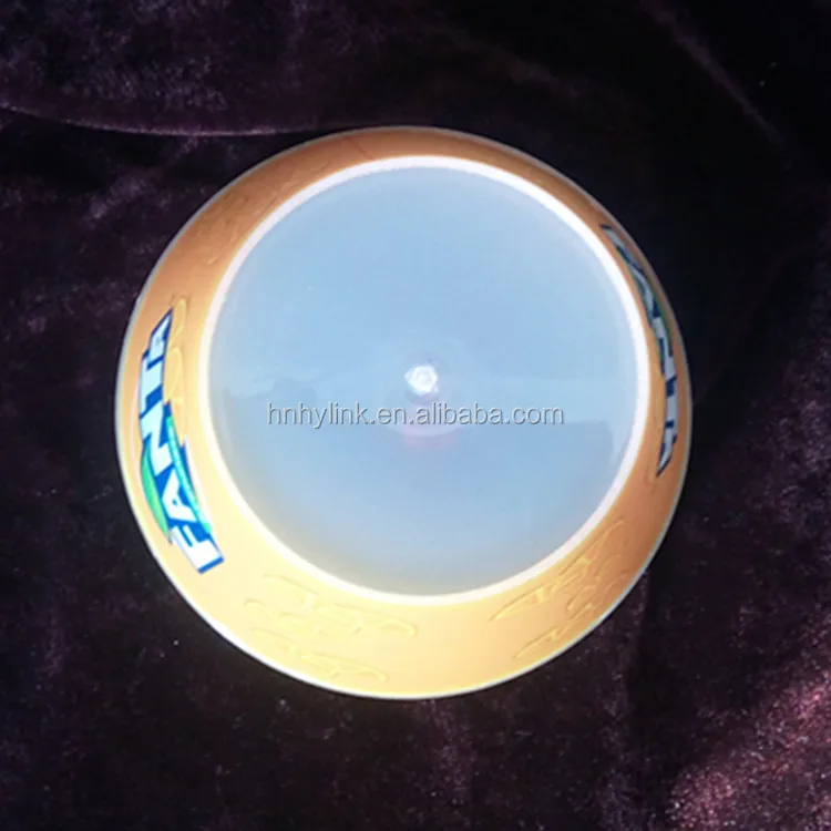 14x7CM Cheap Round Clear Custom Printed Promotion Plastic Snack Bowl PP Soup Bowl Plastic Fruit Bowl