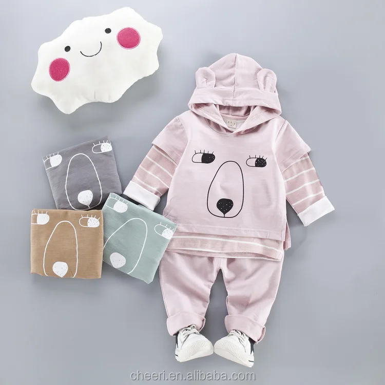 HT-LOC clothes wholesale from china baby boy animal clothes set 2017 kids wear autumn brand named clothing newborn baby clothes