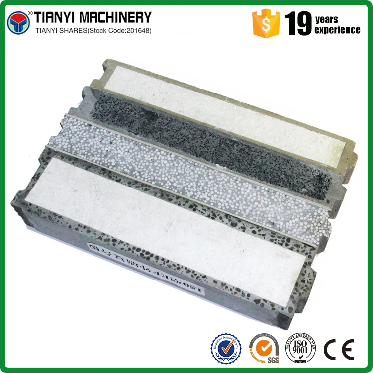 2017 TY automatic light weight eps cement sandwich wall panel concrete precast making machine