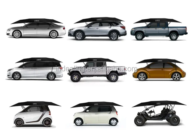 LANMODO Hail Snow Protection Car Umbrella Cover Remote Control Automatic Car Covers