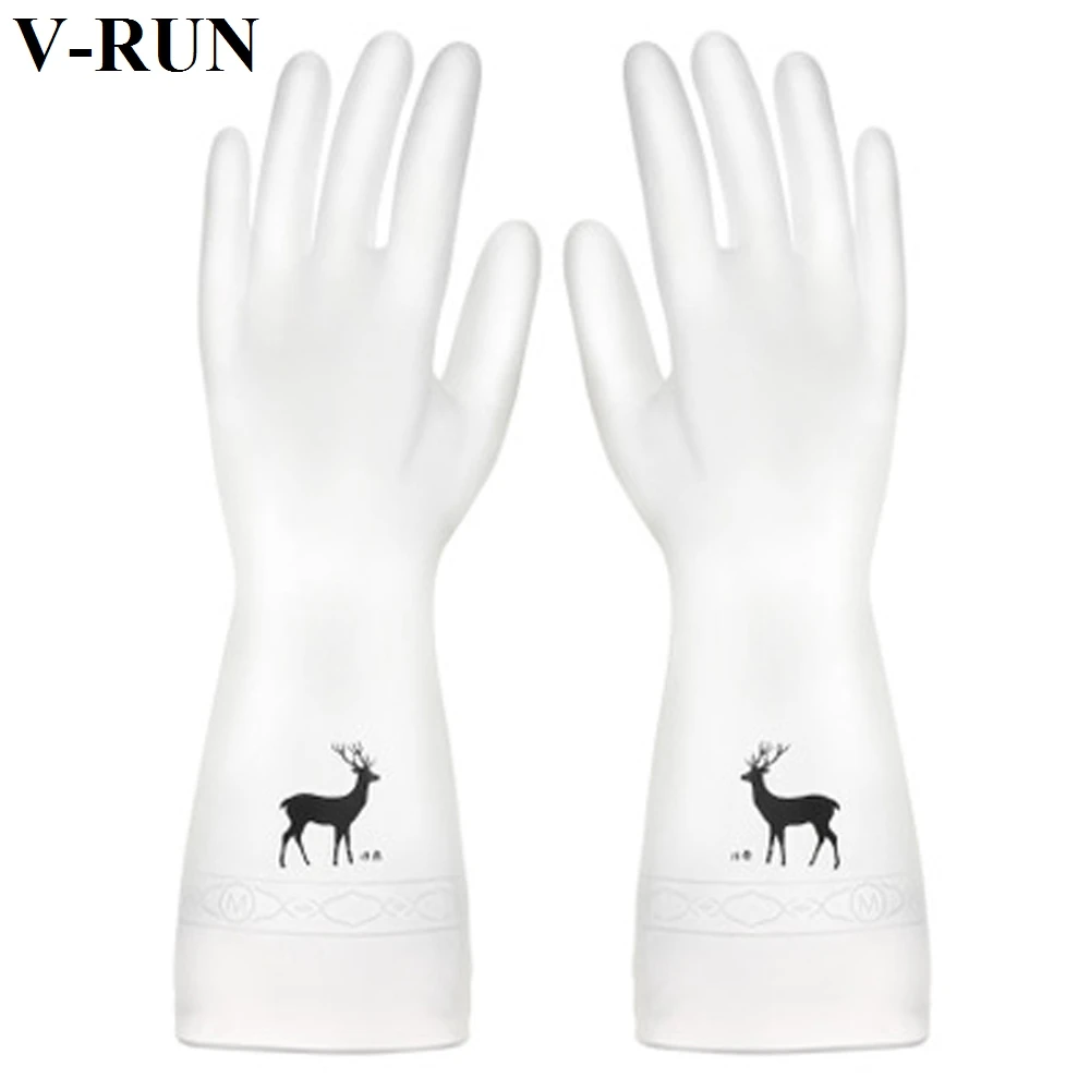 
Household transparent rubber latex thin waterproof Cleaning Gloves kitchen durable Dish Washing glove for women 