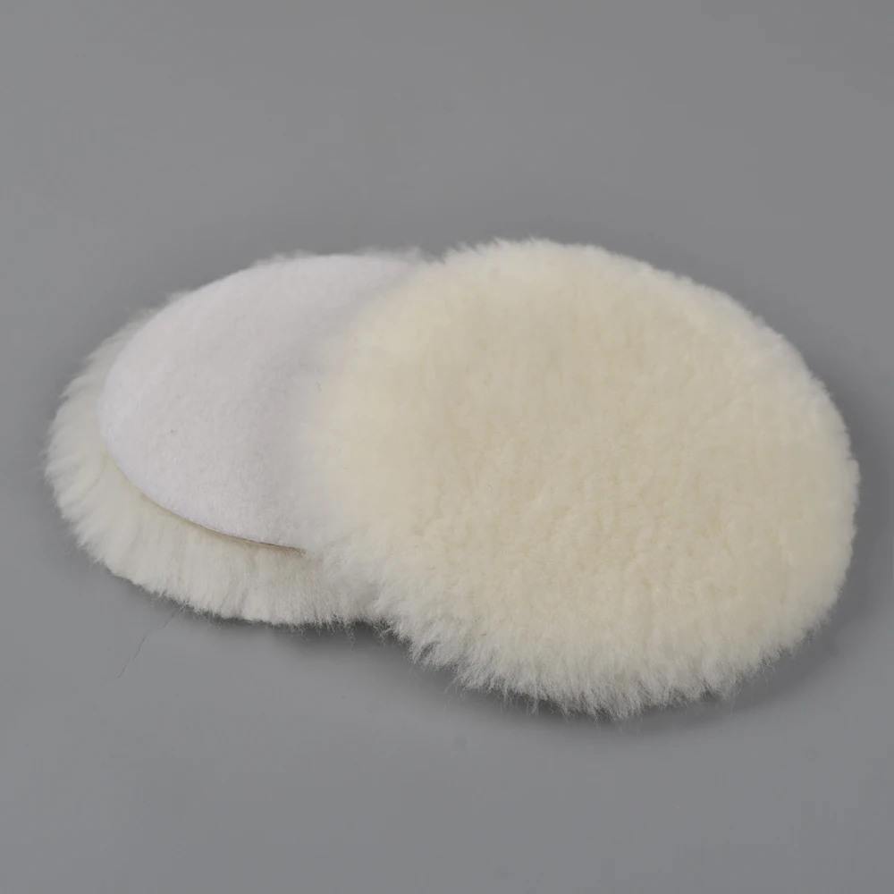 Chinese Factory Supply Lambskin Polishing Pad Lambs Wool Buffing Pad for car and furniture