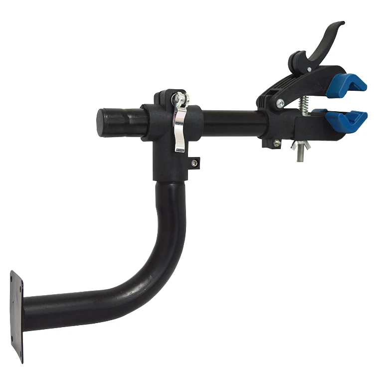 Wall Mount Folding Clamp Bracket Bike Repair Stand Quick Release Bike Storage Rack for Workshops