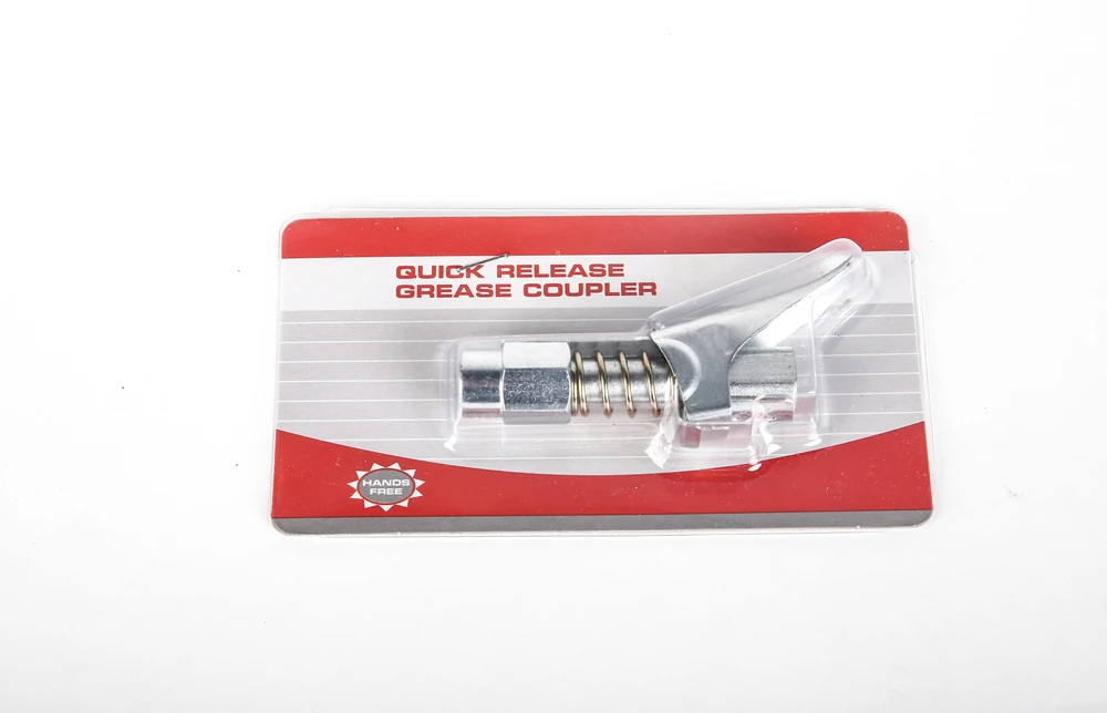 Lock-On and Off One Hand Use Grease Gun Coupler, Ready to Ship in U.S.A. and C.A., LOC01