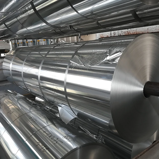 Proper Price 8011 Food Grade Aluminum Tin Foil Foil Roll Factory Directly Supply