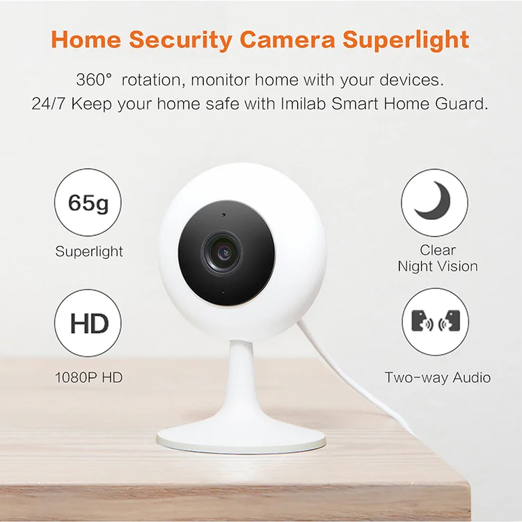 Global Version Xiaomi IMI 360 Full View 1080P Infrared Night Vision Smart Home Baby Monitor Security Camera
