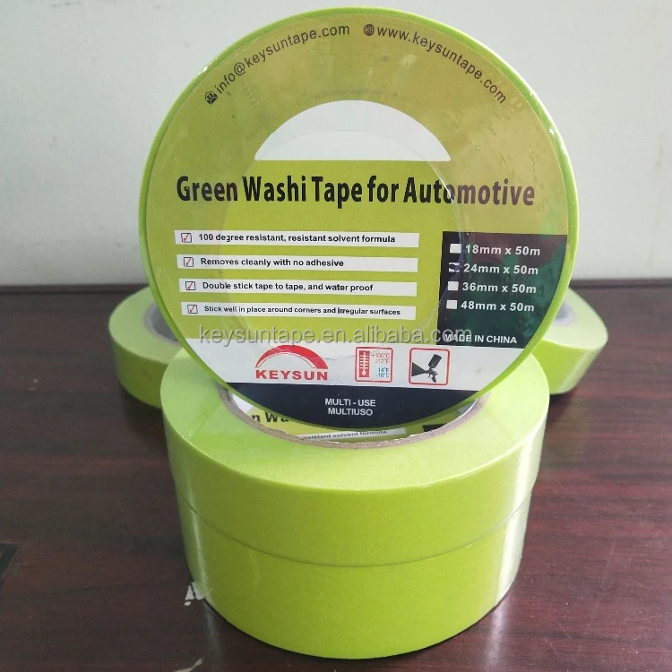 24mm green washi tape for automotive
