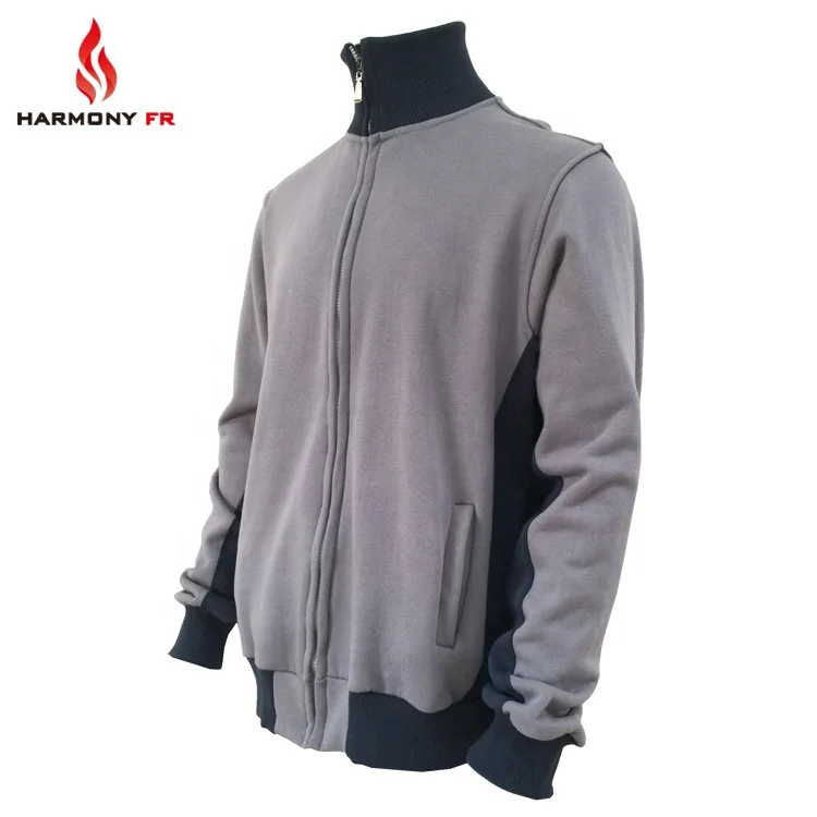 100% Cotton Knitted Fleece Welding Workwear Fire Proof Jacket