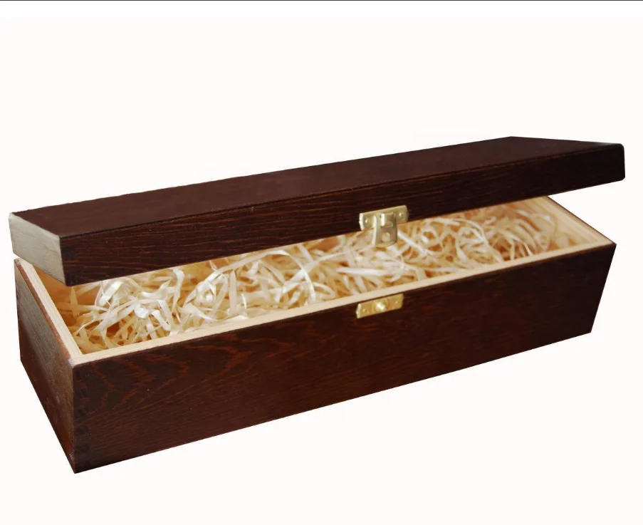 Support custom size printing double-bottled Single bottle  black blue  solid wood red wine box