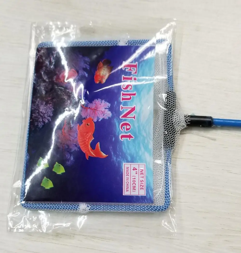 China Supplies Aquarium Accessories Cleaning Tools Single -line handle Square Fish  Net