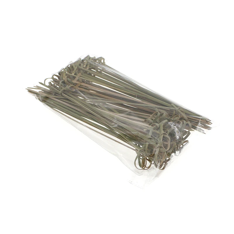 Snack Stick High Quality Compostable Disposable Skewers TOOLS Bamboo 12 Per Kit Fruit Pick Wooden Round Shape Not Coated