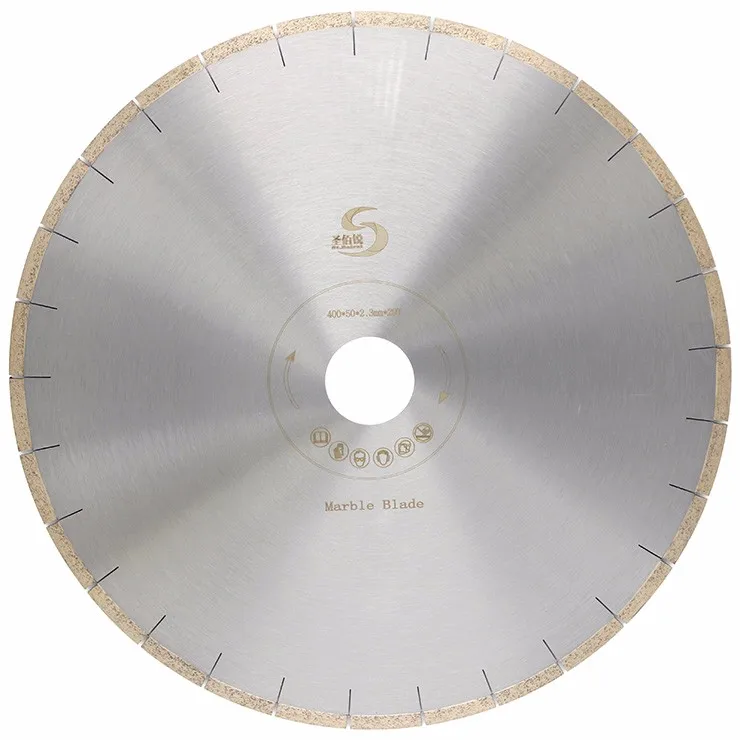 450mm China Hubei province high quality J slot  straight slot marble diamond saw blades for cutting marble