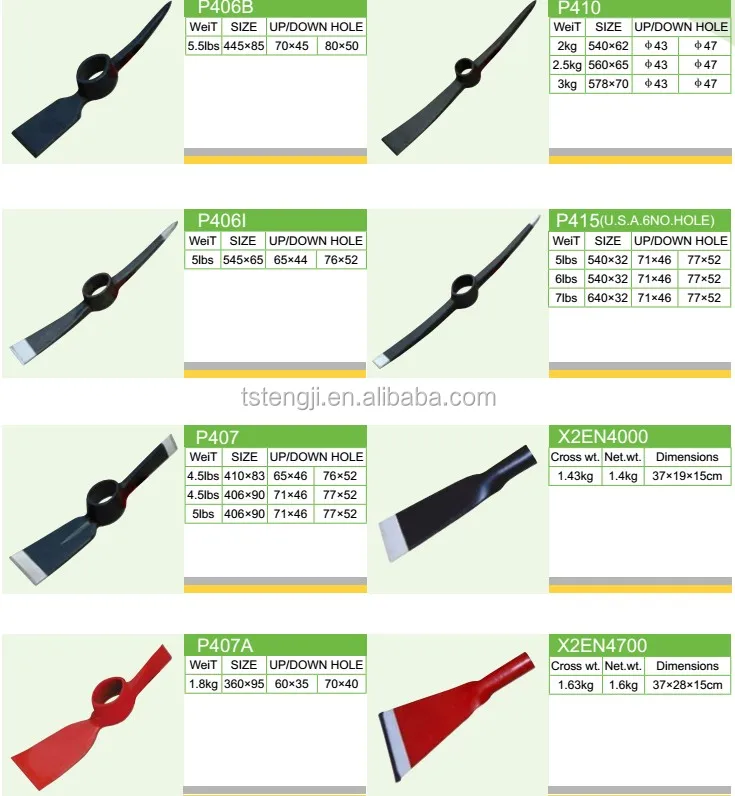 2022 plastic handle pickaxe form tangshan factory madeinchina