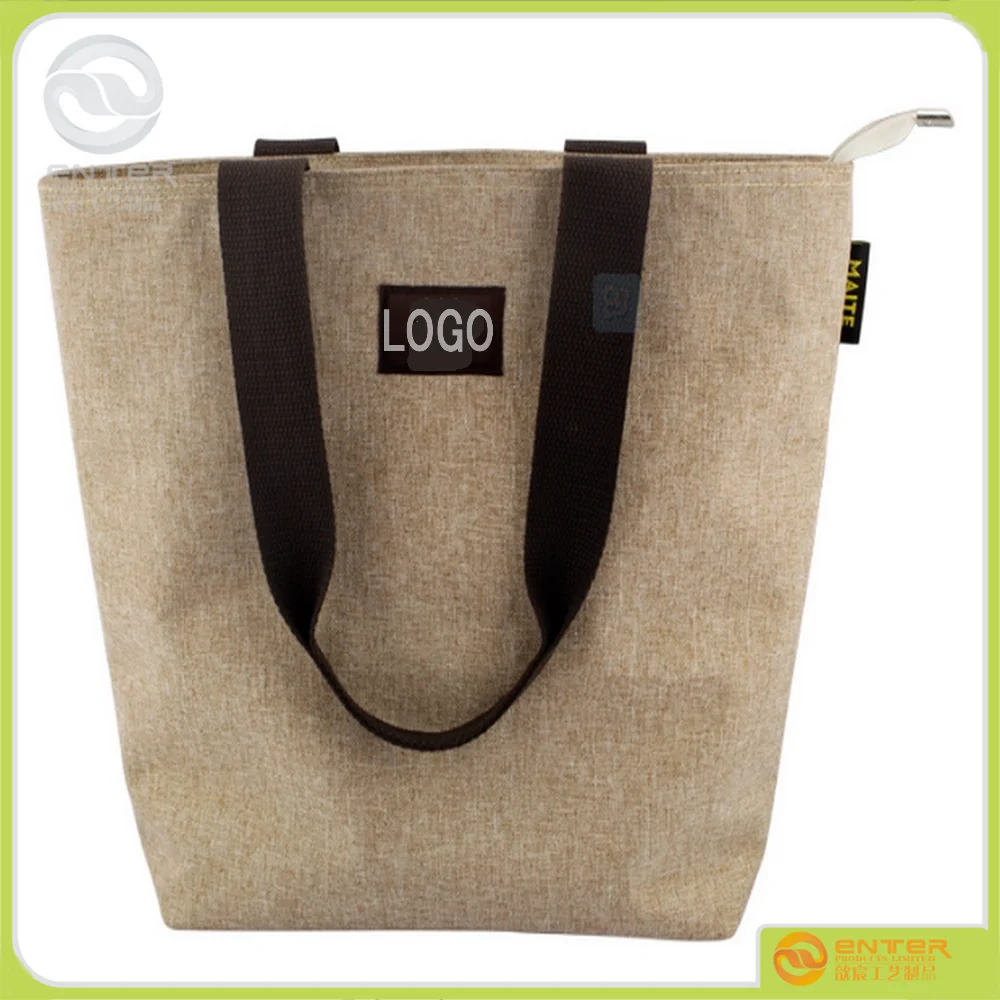 
Custom Made Reusable Jute Shopping Bags With Logo sewing machine 