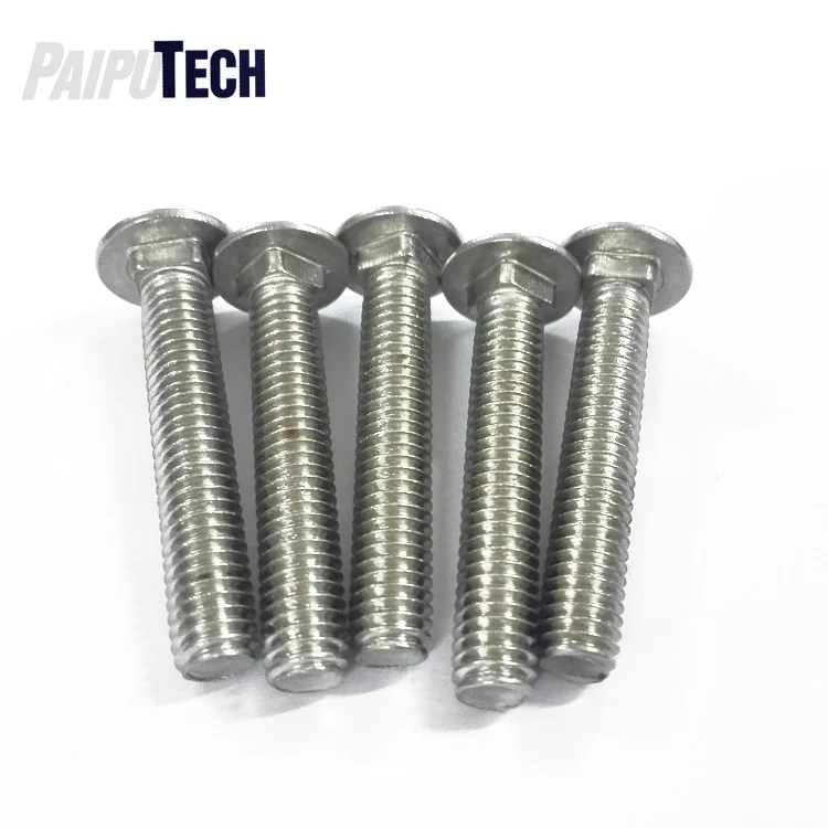 Stainless Steel DIN 603 Mushroom Head Square Neck Bolts (Carriage Bolts)