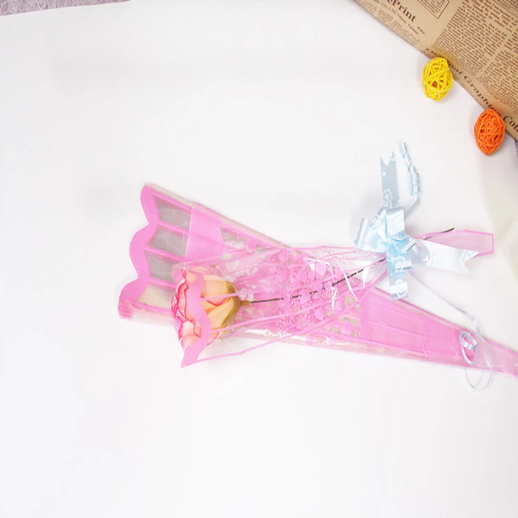 YiWu Custom Biodegradable Plastic Flower Wrapping Sleeve Offset Printed Surface Factory Wholesale