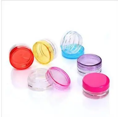 
Wholesale 3g/ml round clear plastic sample ps jar box 10pc/ pack 