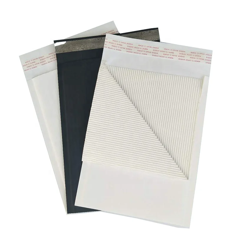Biodegradable&compostable  Mailer 100% Paper surface  kraft Paper inner Padded  Corrugated  Surf Paper Rigid  Envelope
