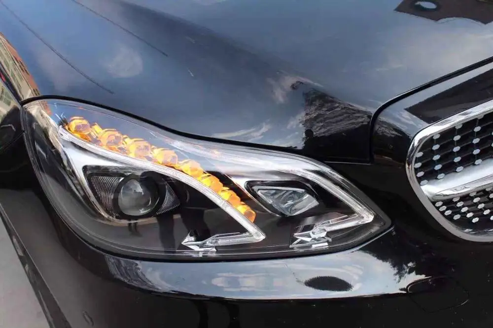 
M-ERCEDES W212 E CLASS E63 A--MG STYLE LED HEADLIGHTS WITH Xenon and Bulbs 