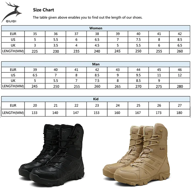 
Men Army Tactical Outdoor Sports Camping waterproof Hiking Work Combat German Military Boot High Top Desert Leather Shoes 