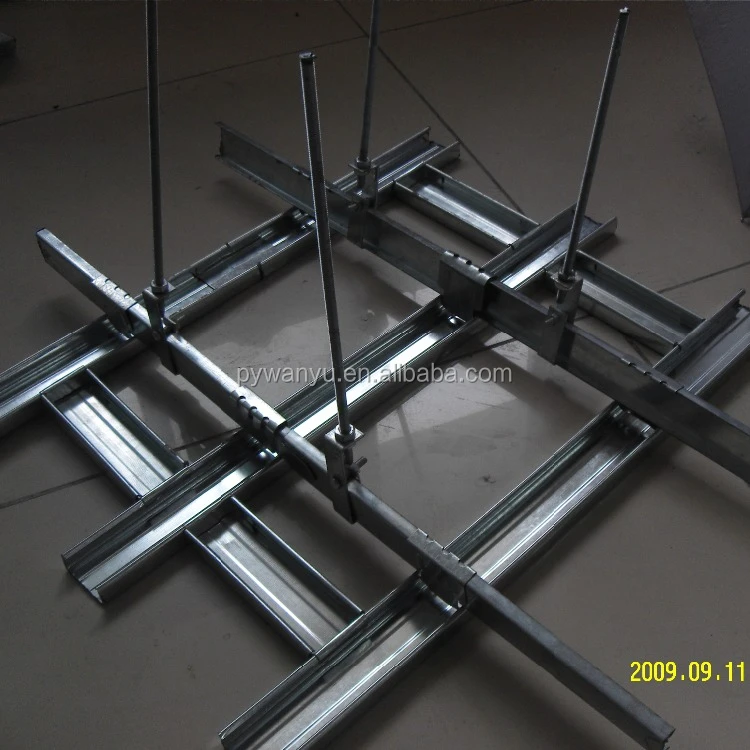 
Gypsum board with steel channels ceiling system 