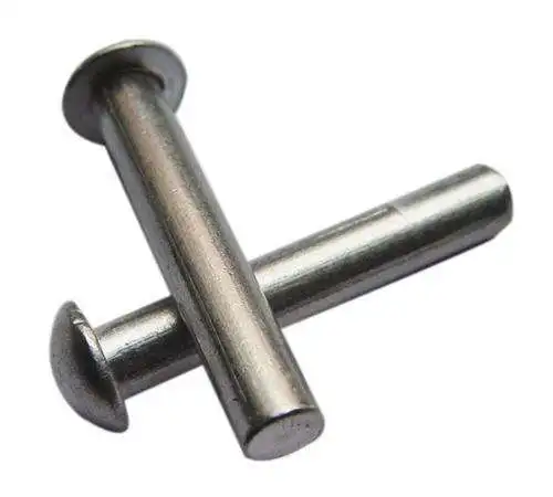 Chinese Custom Stainless Steel Solid Rivets GB867 Solid Steel Rivets Semi Tubular Rivet