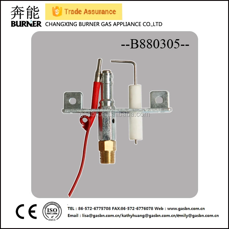 B880305 gas water heater ignition parts/pilot burner/flame sensor